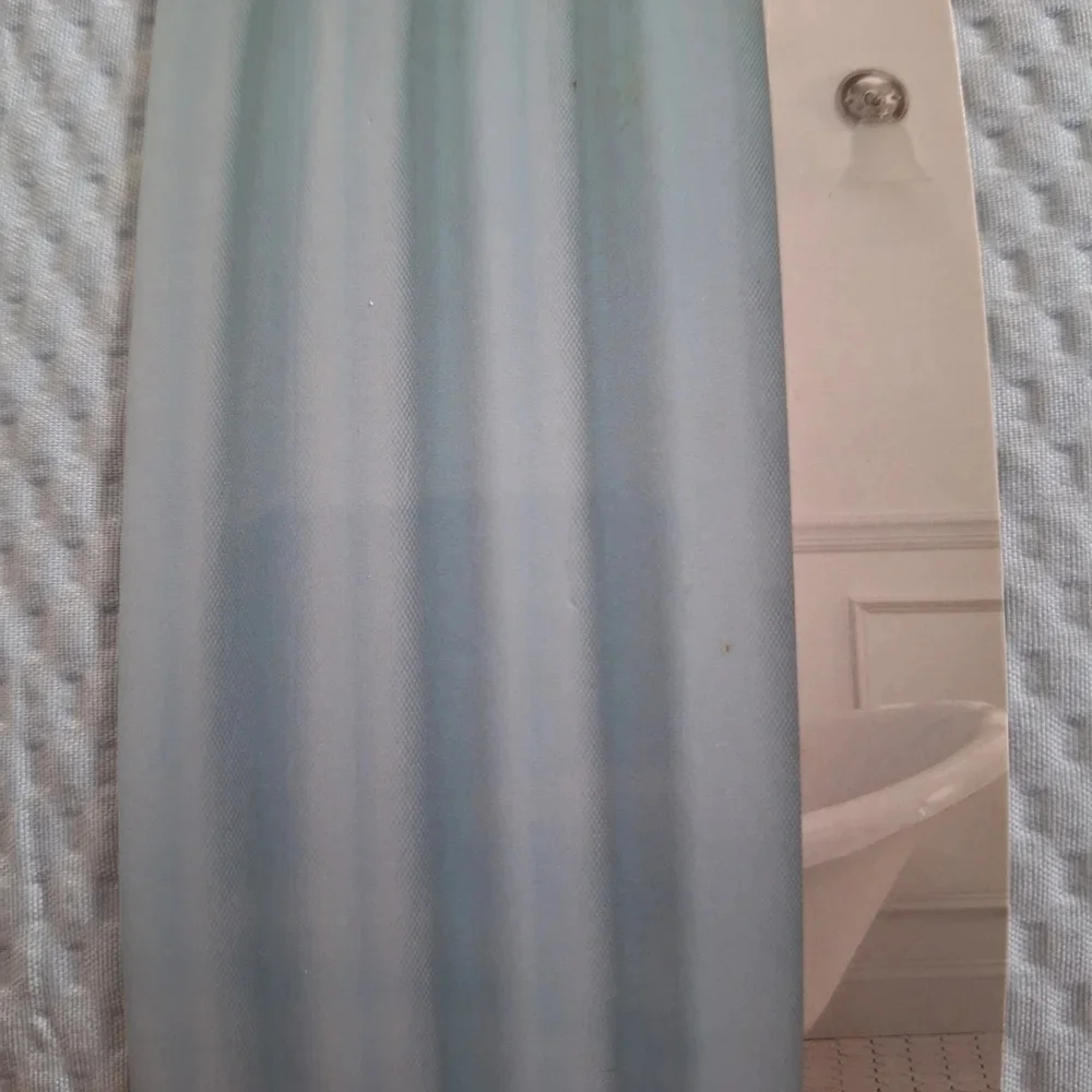 Comfort Bay Blue Shower Curtain
